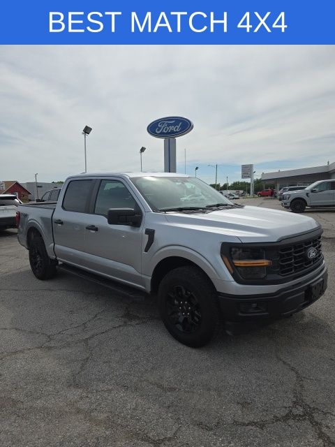 Silver Metallic 2024 Ford F-150 Pickup Truck Four-Wheel Drive Automatic