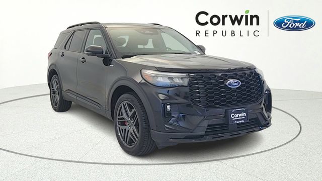 Black Metallic 2025 Ford Explorer ST-Line AWD SUV / Crossover All-Wheel Drive Automatic