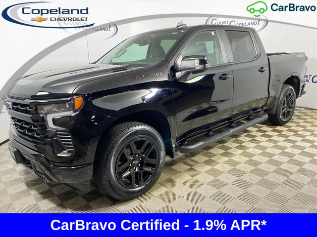 Black 2023 Chevrolet Silverado 1500 Pickup Truck Four-Wheel Drive Automatic