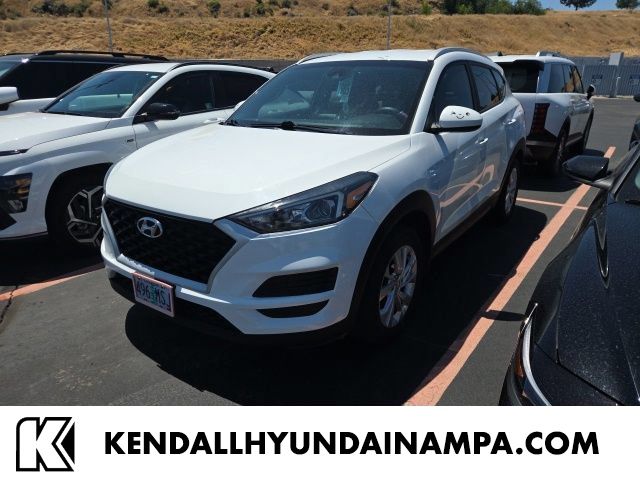 Cream White 2020 Hyundai Tucson SUV / Crossover All-Wheel Drive 6-Speed Automatic