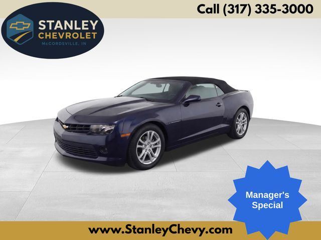 Blue 2014 Chevrolet Camaro 1LT Convertible RWD Convertible Rear-Wheel Drive 6-Speed Automatic