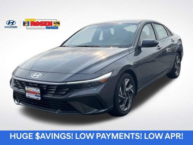 Ecotronic Gray Pearl 2025 Hyundai Elantra Hybrid SEL Sport FWD Sedan Front-Wheel Drive 6-Speed Dual Clutch