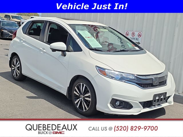White Pearl 2018 Honda Fit Hatchback Front-Wheel Drive Continuously Variable Transmission