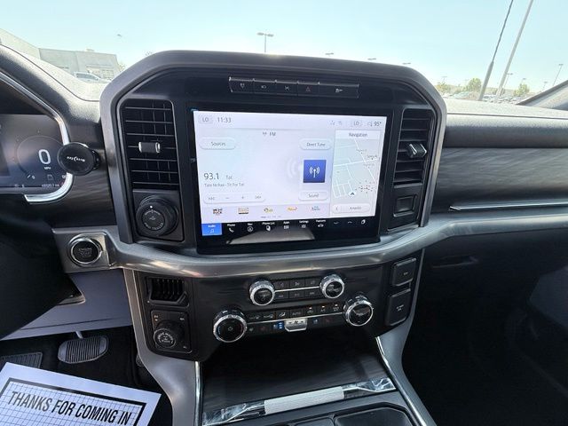 2024 Ford F-150 Lariat White at Brown Honda