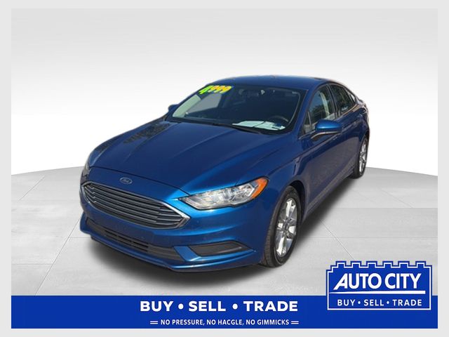 Lightning Blue 2017 Ford Fusion SE Sedan Front-Wheel Drive 6-Speed Automatic