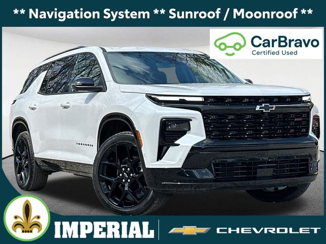 Summit White 2024 Chevrolet Traverse SUV / Crossover Four-Wheel Drive 8-Speed Automatic