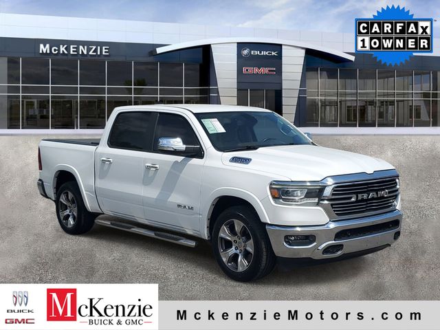 Bright White Clearcoat 2020 RAM 1500 Laramie Crew Cab RWD Pickup Truck 4X2 8-Speed Automatic