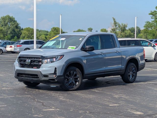 Sonic Gray Pearl 2024 Honda Ridgeline Pickup Truck All-Wheel Drive 9-Speed Automatic