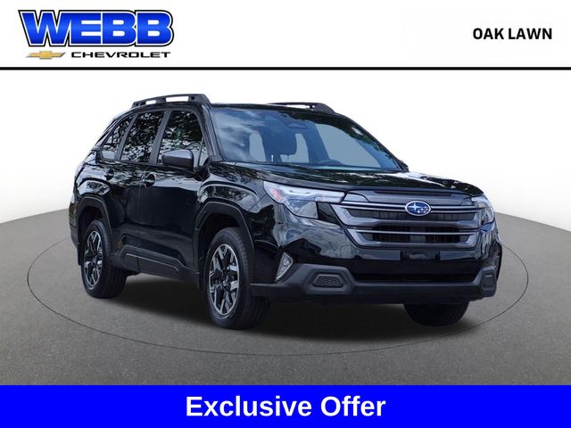 Crystal Black Silica 2025 Subaru Forester SUV / Crossover All-Wheel Drive Continuously Variable Transmission
