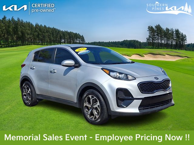 Sparkling Silver 2022 Kia Sportage LX FWD SUV / Crossover Front-Wheel Drive 6-Speed Automatic Overdrive