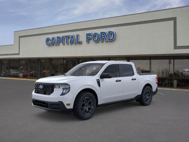 Oxford White 2025 Ford Maverick XLT SuperCrew FWD Pickup Truck Front-Wheel Drive Continuously Variable Transmission