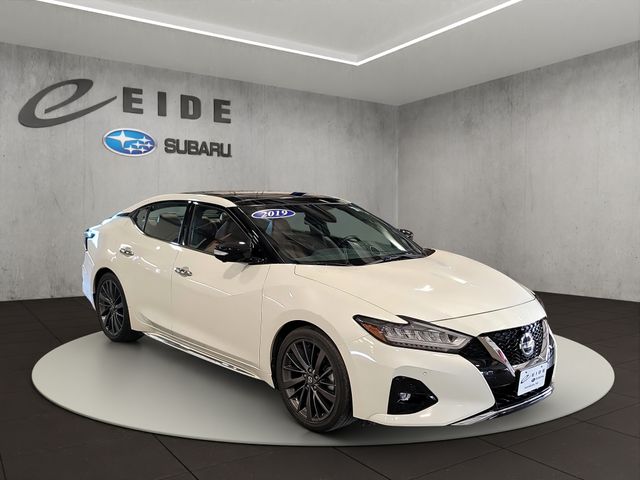 Pearl White Tricoat 2019 Nissan Maxima Platinum FWD Sedan Front-Wheel Drive Continuously Variable Transmission