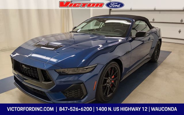 Atlas Blue Metallic 2024 Ford Mustang Convertible Rear-Wheel Drive 6-Speed Manual