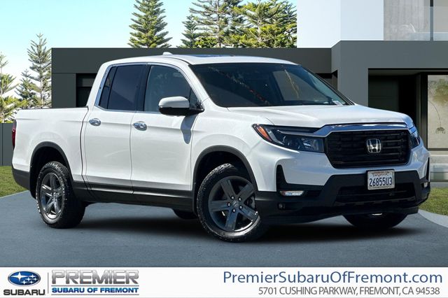 Platinum White Pearl 2023 Honda Ridgeline Pickup Truck All-Wheel Drive 9-Speed Automatic