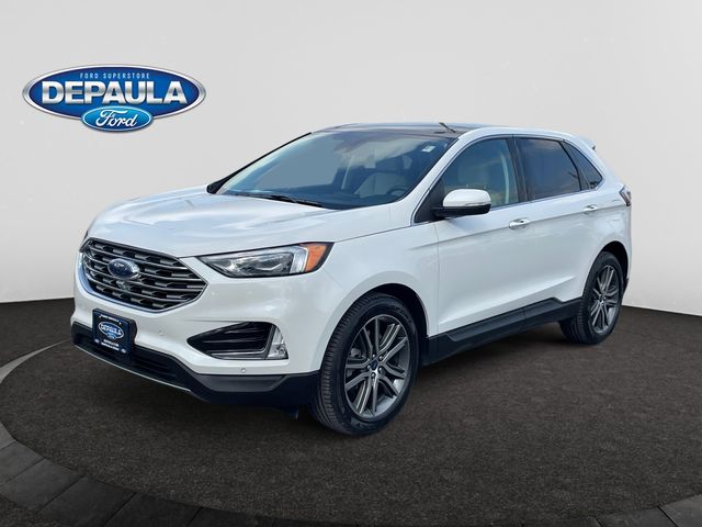 White Metallic 2022 Ford Edge SUV / Crossover All-Wheel Drive 8-Speed Automatic