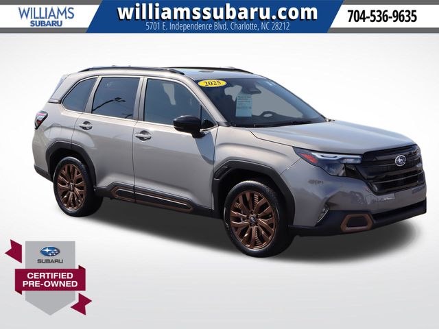 River Rock Pearl 2025 Subaru Forester SUV / Crossover All-Wheel Drive 8-Speed CVT