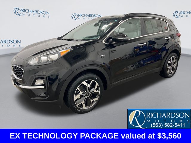 Black Cherry Pearl 2022 Kia Sportage EX AWD SUV / Crossover All-Wheel Drive 6-Speed Automatic Overdrive