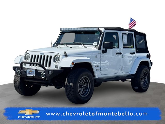 Bright White Clearcoat 2016 Jeep Wrangler Unlimited Sahara 4WD SUV / Crossover Four-Wheel Drive 6-Speed Manual