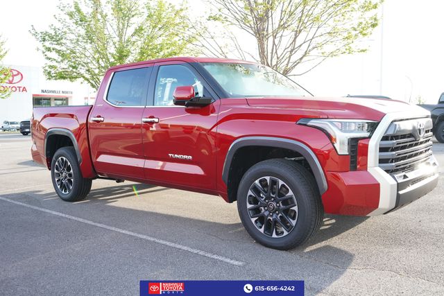 Red 2026 Toyota Tundra Limited CrewMax Cab 4WD Pickup Truck Four-Wheel Drive Automatic