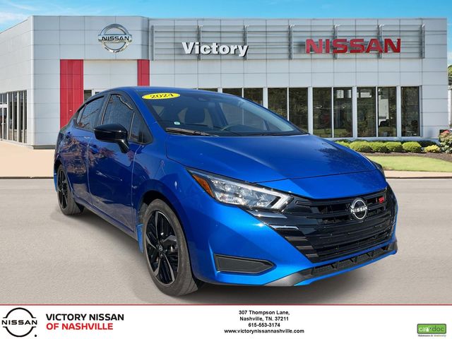 Electric Blue Metallic 2024 Nissan Versa SR FWD Sedan Front-Wheel Drive Continuously Variable Transmission