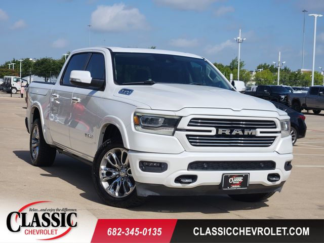 Ivory White Tri-Coat Pearlcoat 2021 RAM 1500 Pickup Truck Four-Wheel Drive 8-Speed Automatic