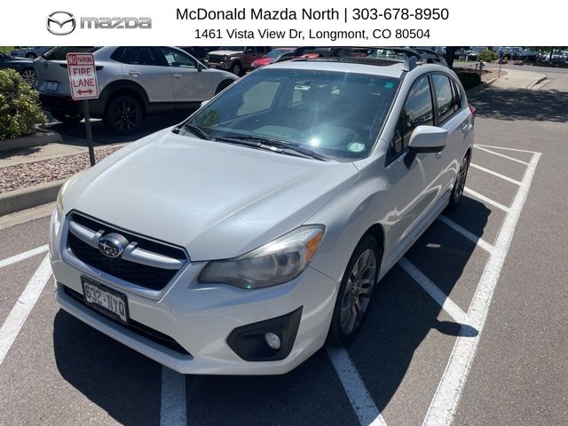 Satin White Pearl 2014 Subaru Impreza Hatchback All-Wheel Drive Continuously Variable Transmission