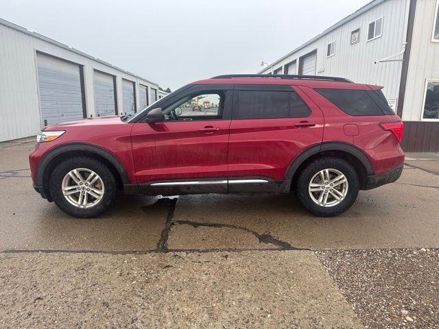 2021 Red Metallic Ford Explorer XLT 4X4 SUV