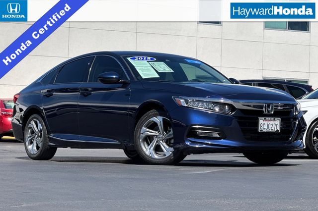 Black (Obsidian Blue Pearl) 2018 Honda Accord Sedan Front-Wheel Drive Continuously Variable Transmission