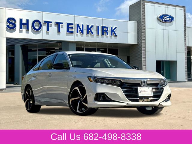 White 2022 Honda Accord Sedan Front-Wheel Drive Continuously Variable Transmission