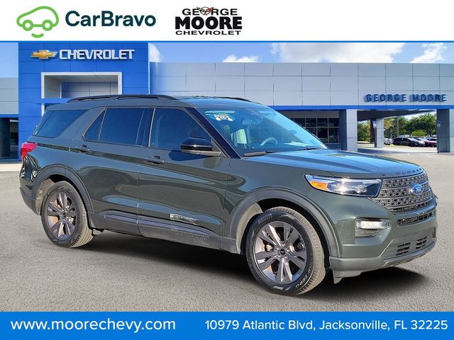 Forged Green Metallic 2023 Ford Explorer XLT RWD SUV / Crossover Rear-Wheel Drive Automatic