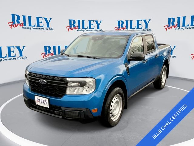 Velocity Blue Metallic 2022 Ford Maverick XL SuperCrew FWD Pickup Truck Front-Wheel Drive 8-Speed Automatic