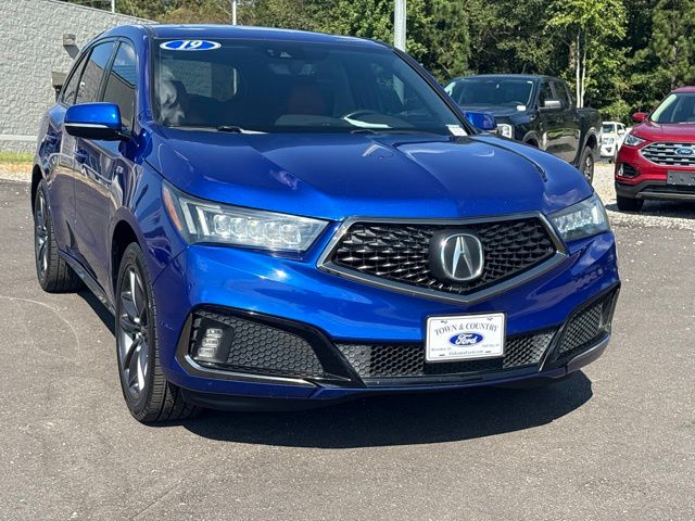 Apex Blue Pearl 2019 Acura MDX SUV / Crossover All-Wheel Drive 9-Speed Automatic