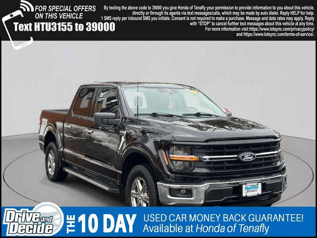 Black 2025 Ford F-150 XLT SuperCrew 4WD Pickup Truck Four-Wheel Drive Automatic