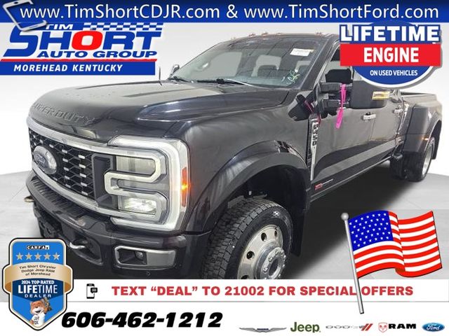 Agate Black Metallic 2024 Ford F-450 Super Duty Pickup Truck Four-Wheel Drive Automatic