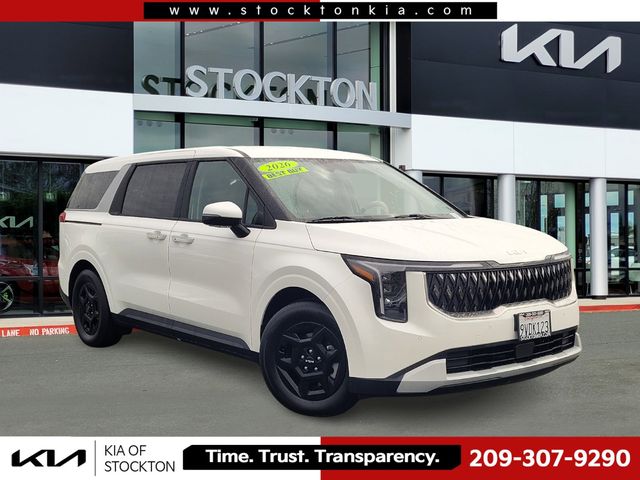 Snow White Pearl 2026 Kia Carnival LXS FWD Minivan Front-Wheel Drive 8-Speed Automatic