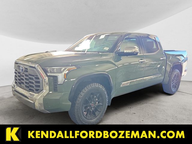 Army Green 2023 Toyota Tundra Hybrid 1794 Edition HV CrewMax Cab 4WD Pickup Truck Four-Wheel Drive Automatic