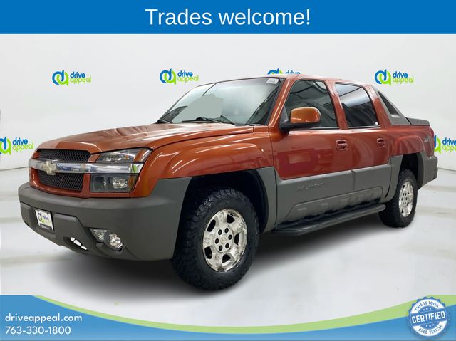 Sunset Orange Metallic 2002 Chevrolet Avalanche Pickup Truck Four-Wheel Drive 4-Speed Automatic Overdrive
