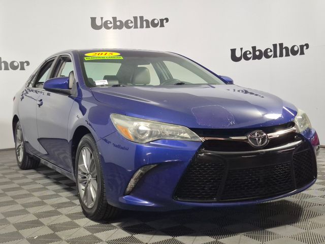 Blue Crush Metallic 2015 Toyota Camry Sedan Front-Wheel Drive 6-Speed Automatic