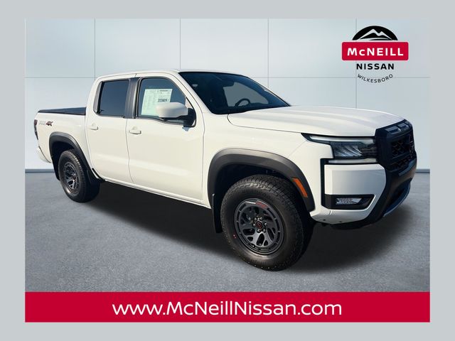 Glacier White 2026 Nissan Frontier Pickup Truck Four-Wheel Drive 9-Speed Automatic Overdrive