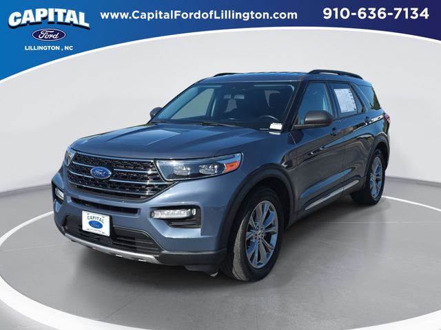 Blue Metallic 2021 Ford Explorer XLT RWD SUV / Crossover Rear-Wheel Drive Automatic