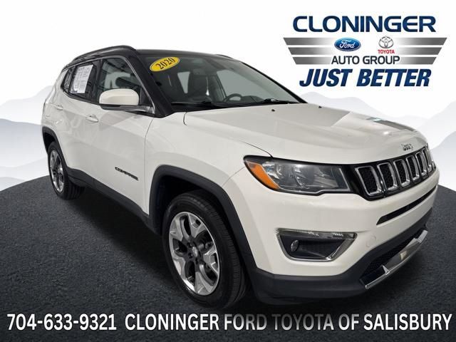 White Clearcoat 2020 Jeep Compass SUV / Crossover Four-Wheel Drive 9-Speed Automatic