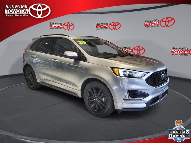 Iconic Silver Metallic 2020 Ford Edge SUV / Crossover Front-Wheel Drive 8-Speed Automatic