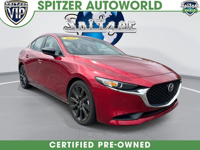 Soul Red Crystal Metallic 2025 Mazda MAZDA3 Sedan Front-Wheel Drive 6-Speed Automatic