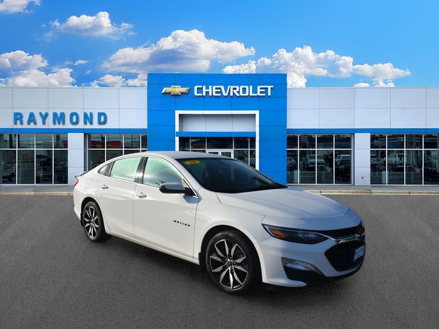 Summit White 2020 Chevrolet Malibu Sedan Front-Wheel Drive Continuously Variable Transmission