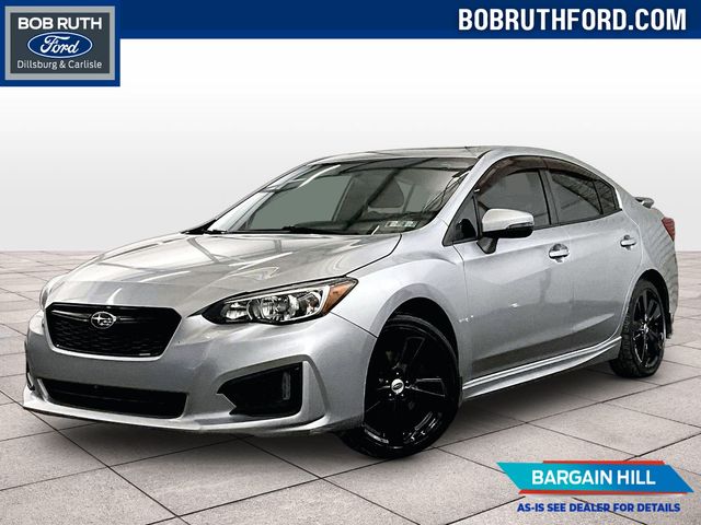 Ice Silver Metallic 2018 Subaru Impreza Sedan All-Wheel Drive Continuously Variable Transmission