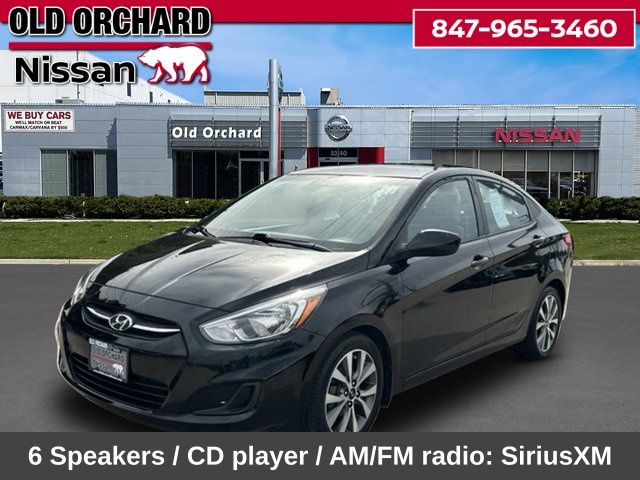 Ultra Black Pearl 2017 Hyundai Accent Sedan Front-Wheel Drive 6-Speed Automatic