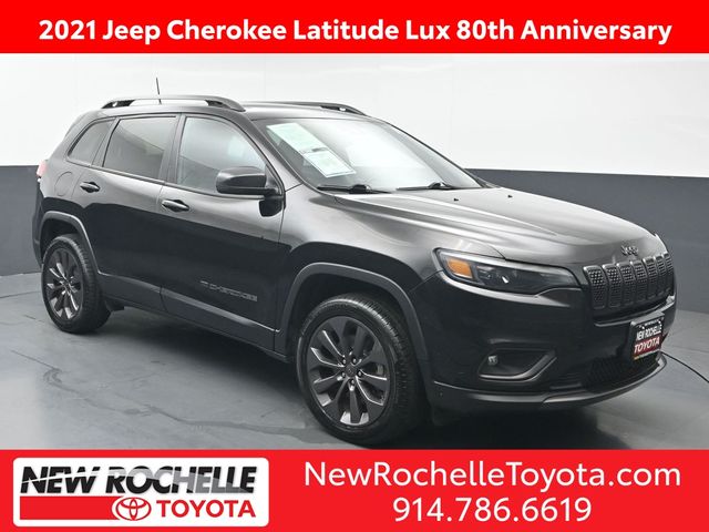 Diamond Black Crystal Pearlcoat 2021 Jeep Cherokee Latitude Lux 4WD SUV / Crossover Four-Wheel Drive 9-Speed Automatic
