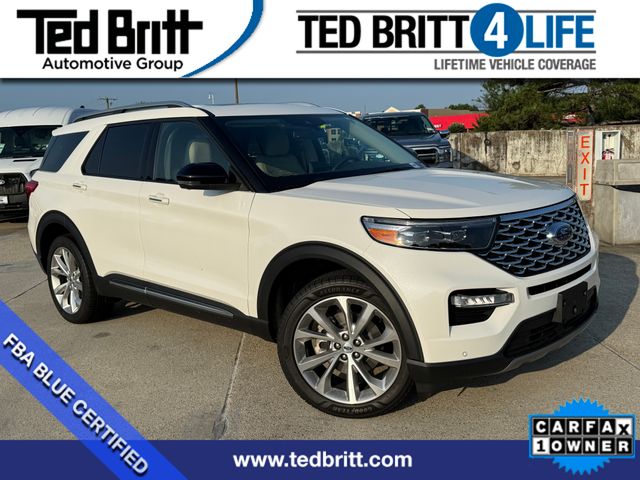 White Metallic 2022 Ford Explorer SUV / Crossover All-Wheel Drive Automatic