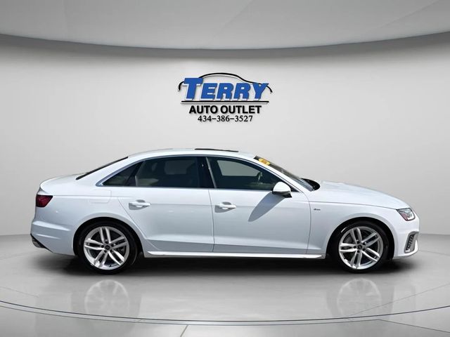 White 2024 Audi A4 quattro Premium Plus S Line 45 TFSI AWD Sedan All-Wheel Drive 7-Speed Automatic