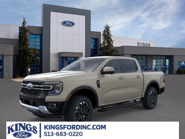 Desert Sand 2026 Ford Ranger Lariat SuperCrew 4WD Pickup Truck Four-Wheel Drive Automatic